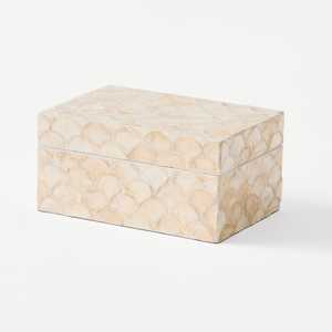 Magnifique boîte de rangement en nacre, boîte à bijoux décorative, boîte organisatrice en nacre, parfaite pour la décoration et le rangement à la maison - Product Image 4