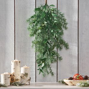 Ghirlanda Decorativa a Goccia con Foglie da 82,5 cm, Elegante Decorazione per la Casa - Product Image 4