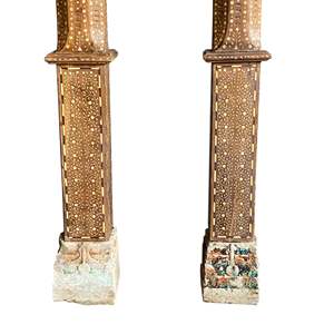 Columna Decorativa Tallada a Mano en Madera de Teca Sólida de Estilo Indio Vintage para Proyectos de Templos, Villas y Hoteles |   Mix Match 1 Contenedor - Product Image 5