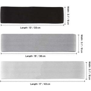 NUEVO Logotipo personalizado Sublimación Impreso Yoga Gimnasio Ejercicio fitness Piernas Glúteos bandas de botín Tela de cadera bandas de resistencia personalizadas - Product Image 3