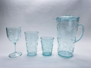 Unbreakable Ocean Stackable <b>Plastic</b> Water <b>Glasses</b> for Poolside Outdoor Party - Product Image 5