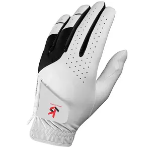 White Premium Personalized Cabretta Leather Golf Glove MEN 