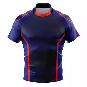 Nouveaux ensembles de maillots de rugby personnalisables en gros, sublimation personnalisée, respirant, séchage rapide, antibactérien, polyester, logo, nom - Product Image 5