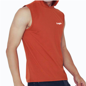Quick Dry New Arrival Wholesale Men's <b>Sleeveless</b> <b>Hoodie</b> High Quality Lightweight Breathable Cotton Spandex <b>Sleeveless</b> <b>Hoodie</b> - Product Image 4