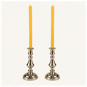 Wholesale Vintage <b>Silver</b> Metal Taper Candle Holders Set of 2 <b>Candlestick</b> Stand For Table Decor & Luxury Holiday Parties - Product Image 3
