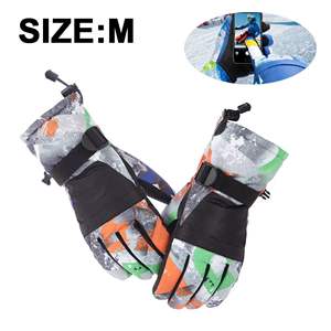 Gants de ski pour hommes de qualité professionnelle, imperméables et isolés, à doigts entiers - Fabricants directs d'usine, sur demande des clients - Product Image 2