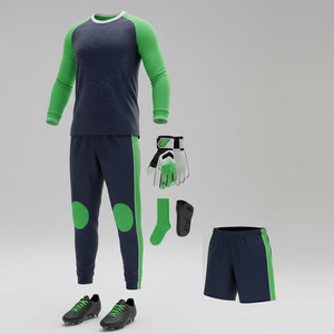 Ensemble de gardien de but de niveau compétitif pour équipe de football avec matériau respirant pour une utilisation durable - Product Image 1