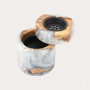 Quemador de Incienso de Lujo Ecológico con Aroma a Sándalo para el Hogar, Soporte para Conos de Flores, Recolector de Cenizas, Aromaterapia - Product Image 4