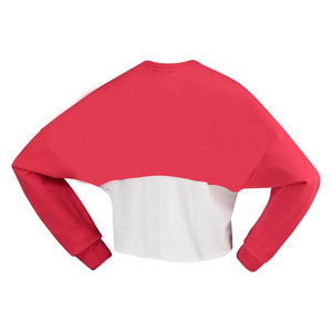 Producto en Oferta, Jersey de Manga Larga para Mujer, Estilo Deportivo, Hombros Caídos, Tejido de Punto, Jersey Corto Deportivo para Dama - Product Image 2