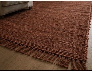 Tapis en jute tressé à la main SOUMAK WEAVE, classique, réversible, à motif uni, à poils plats, grande surface, pour salon, Uttar Pradesh - Product Image 5