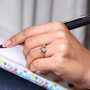 Anillo con Bisel de Corte Rosa Redondo, Anillo de Diamante Cultivado en Laboratorio de 1.78 Quilates, Anillo de Compromiso, Anillo de Boda, Joyería, Anillo de 14k - Product Image 4