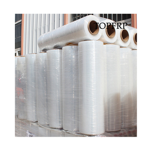 Color <b>Pallet</b> Film Plastic Stretch <b>Wrap</b> Machine Use PE Cast Factory Stretch Film Logo Printed - Product Image 1