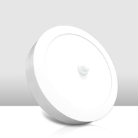 Plafonnier LED moderne Nanoco - Montage en surface, design circulaire avec capteur, interrupteur tactile marche/arrêt, construction en aluminium, IRC 80