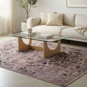 Hot Selling Vintage Chic Medallion Area <b>Rug</b> Rectangle Wool Polyester Hand Tufted Medium Pile Non Slip Rubber Backing Hallway Use - Product Image 4
