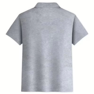 Boys' Girls' 100% Cotton Solid Color Lapel Short Sleeve High School Uniform Spring/Summer Adult Sport Outdoor Skin-Friendly - Product Image 2