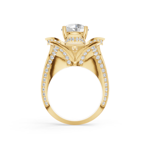 Anillo de Compromiso con Diamante Sintético Cultivado en Laboratorio, Corte Brillante, Color E, Certificado IGI, Oro, Piedra Preciosa, Lujo, Aniversario de Bodas - Product Image 5