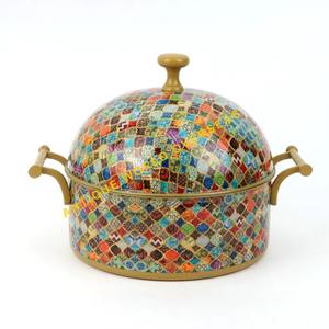 Olla Térmica de Acero Inoxidable, Duradera y Aislada, con Patrón de Mosaico Árabe Colorido, Interior Antiadherente con Revestimiento de Esmalte, para Mantener la Comida Caliente - Product Image 2