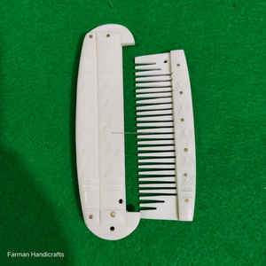 Peine para Barba Vikingo de Hueso de Búfalo con Tapa de Hueso, Hecho a Mano, Ecológico, Blanco, 14 Pulgadas, Accesorio de Aseo Moderno de Primera Calidad al Mejor Precio - Product Image 4