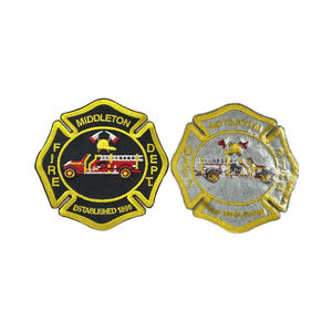 Premium Gold Bullion Embroidery Patch | Handmade Wire Thread Brand Logo for Uniforms | Bulk Manufacturer Direct - Product Image 3