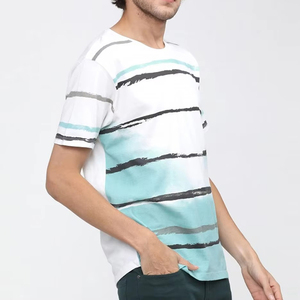 T-shirts 2026 en mélange polyester/coton, col roulé tricoté, respirant, style streetwear, avec logo personnalisé imprimé par sérigraphie - Product Image 2