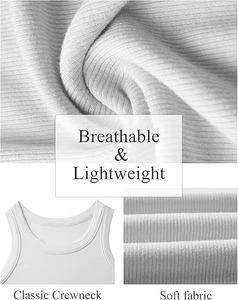 Débardeur dos nageur respirant pour femme, style athlétique, sans manches, décontracté, mode estivale, confortable à porter - Product Image 5