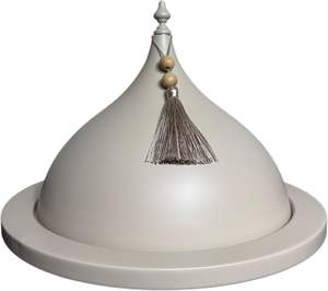 Islamic Decorative Food Warmer With <b>Glass</b> <b>Bowl</b> Arabic Calligraphy Metal Base Premium Home Dining <b>Serving</b> Dish For Ramadan Eid - Product Image 6