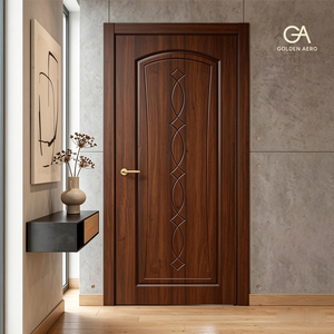 Puerta Interior Abatible de Madera Maciza Contemporánea GA-33L, Diseño Creativo con Ranuras para Bungalow, Certificación PEFC, Hecho a Medida - Product Image 2