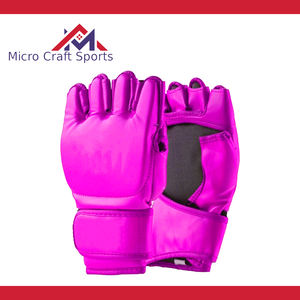 Professional MMA & Boxing <b>Gloves</b> PU Leather Custom Logo Closure Training <b>Gloves</b> Non-Slip Adjustable Wrist Strap Made in Pakistan - Product Image 4