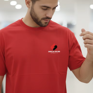 T-shirt en coton surdimensionné pour homme, 100% coton, coupe ample, décontracté, uni, manches courtes, logo personnalisé, vente en gros, streetwear - Product Image 1