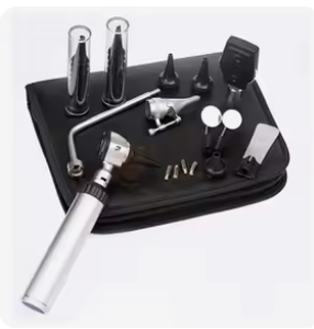 Ensemble complet d'instruments de diagnostic ORL en acier, certifié CE Classe I, équipement médical professionnel manuel pour médecins et cliniques - Product Image 2