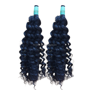 Paquetes de cabello Remy virgen crudo indonesio Natural suave rizado 100% cutícula de cabello humano alineada para extensiones de trama Genius - Product Image 6