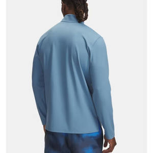 T-shirt de sport décontracté à manches longues pour homme, 100 % polyester, séchage rapide, évacuation de l'humidité, coupe ample, design uni, idéal pour la course à pied - Product Image 2