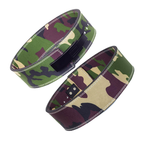 Customized 10-13mm Thick Camo Design Leather Lever <b>Belt</b> Strength Training Lever Buckle Heavy Duty Body Building Fitness <b>Belt</b> - Product Image 3