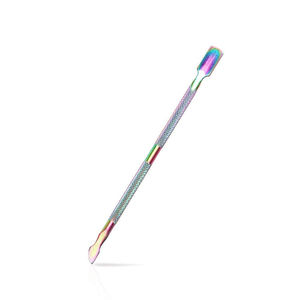 Mayorista de Fábrica: Empujador de Cutículas de Acero Inoxidable Dorado Champán con Logotipo Personalizado, Raspador de Uñas de Doble Cara para Manicura - Product Image 6
