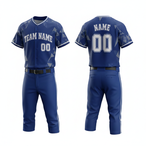 Maillot de baseball personnalisé en polyester à séchage rapide et respirant, uniforme de sport imprimé par sublimation de haute qualité (avant) - Product Image 5