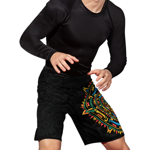 MMA/BJJ Training <b>Shorts</b> Custom Heat-Transfer Printed Breathable Quick Dry Stretch Micro 100% <b>Polyester</b> OEM Service MMA <b>Shorts</b> - Product Image 6