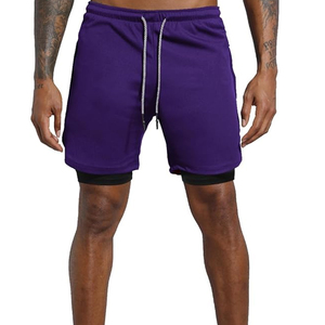 Pantalones Cortos Deportivos 2 en 1 para Hombre, con Forro de Compresión, para Entrenamiento y Running, de Secado Rápido, Personalizables con Marca OEM - Product Image 5