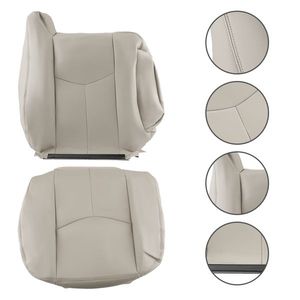Light Tan Front Leather Seat Cover Fit for 2003-2006 Chevy Tahoe GMC Yukon Car Models - Product Image 6