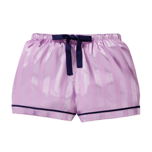 Conjunto de Pijama para Niñas Jnr, Color Lila con Rayas, Satén, Spandex/Poliéster, Marca Personalizada ODM/OEM, Elegante, Suave, Sedoso y Ligero - Product Image 6