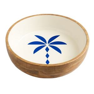 Bol en bois émaillé fait main pour l'Iftar du Ramadan, vaisselle décorative - Product Image 1