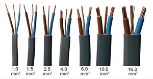 Bvvb 300/500V Cabo Gêmeo e Terra 1.5mm 2.5mm 4mm Núcleo De Cobre 2/3 Núcleo PVC Isolado BVVB Fios Elétricos para Casa - Product Image 6