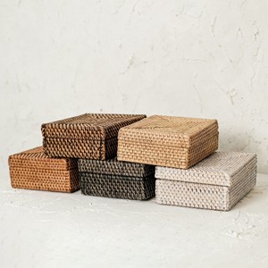 Lid rattan boxes storage <b>container</b> <b>box</b> high quality baskets supplier sale other home organizers - Product Image 6