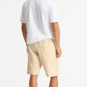 Venta al por mayor de pantalones cortos de algodón con cintura elástica y logotipo personalizado de FIFTH GEAR INTERNATIONAL, pantalones cortos de lana lisos de alta calidad para hombre. - Product Image 3