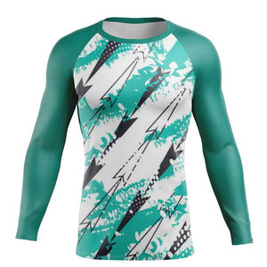 Wholesale Factory Made Men Long Sleeve Quick Dry <b>Compression</b> <b>Shirt</b> Rash Guard Fitness Wear Bjj MMA Rashguard - Product Image 1