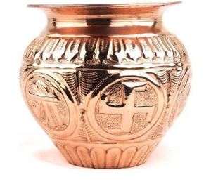 Puja Room Brass Lota Traditional Design Brass Lota Home Puja Essential Elegant Brass Lota for Worship - Product Image 2