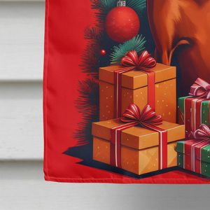 Large Multicolor Polyester Rhodesian Ridgeback Holiday Christmas House <b>Flag</b> Porch Sleeve <b>Pole</b> Decorative Yard Banner Artwork - Product Image 4