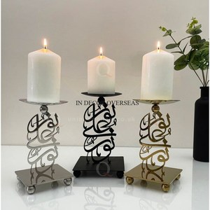 Modern <b>Black</b> Iron Candle Stand With Wave Design For Home Decoration Heat Resistant Metal <b>Candelabra</b> Wedding & Parties Decoration - Product Image 6