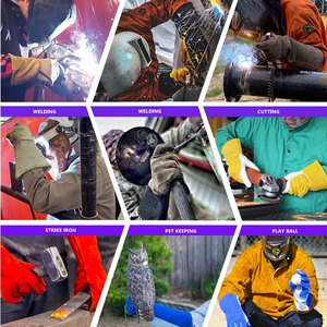 Custom Leather Made Industrial Construction Driving Safety Work <b>Gloves</b> Full Finger Screen <b>Touch</b> Sports Working Driver <b>Gloves</b> - Product Image 6