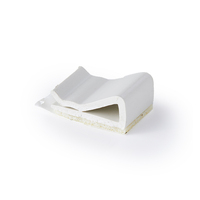 Clip adhésif pour câble Essentra, pince à câble plate blanche UL94 V0 PPE/PS SWC, clip pour fil unique sur base adhésive