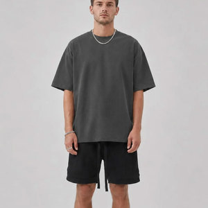 เสื้อยืดผู้ชายแฟชั่นลำลองทรงหลวมพิมพ์ลายตัวอักษร แขนสั้น ผ้าฝ้าย 100% ระบายอากาศได้ดี สีเทา คอกลม - Product Image 2